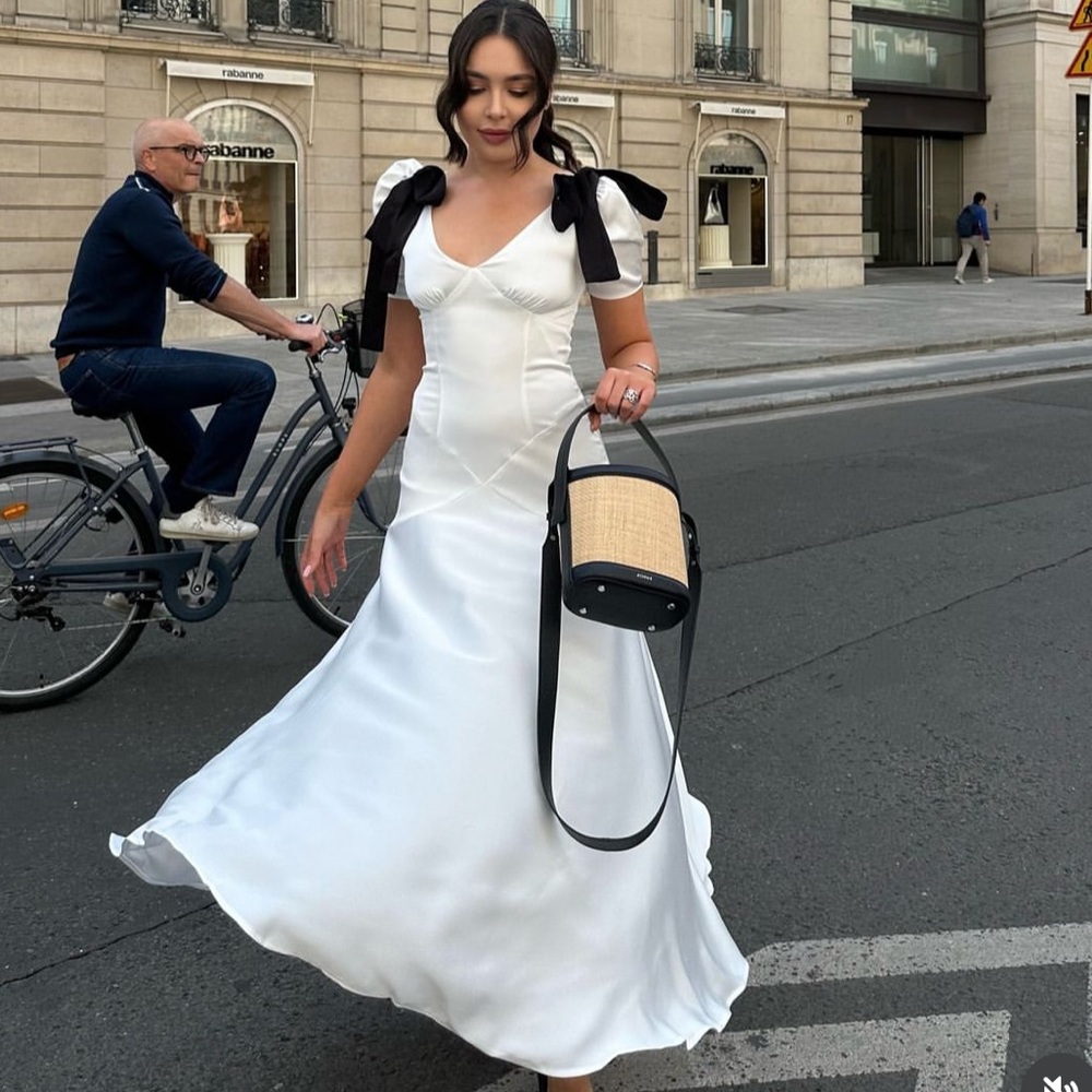 Miss Rosier cyrielle ribbon dress